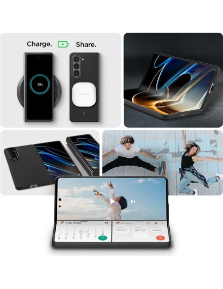 Spigen Airskin Pro dėklas, skirtas Samsung Galaxy Z Fold 5 - juodas Spigen Airskin Pro dėklas, skirtas Samsung Galaxy Z Fold 5 - juodas