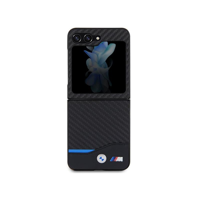 BMW odinis anglies dėklas Samsung Galaxy Z Flip 5 - juodas