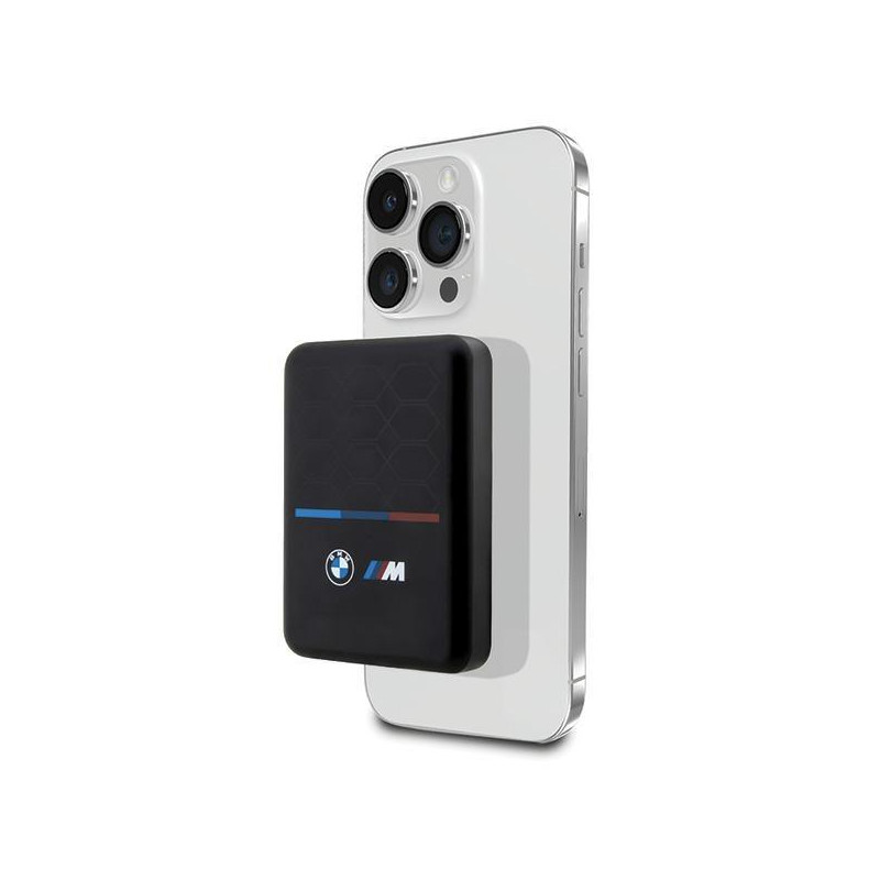 BMW M Collection MagSafe 15W 5000mAh indukcinis maitinimo blokas + laidas - juodas