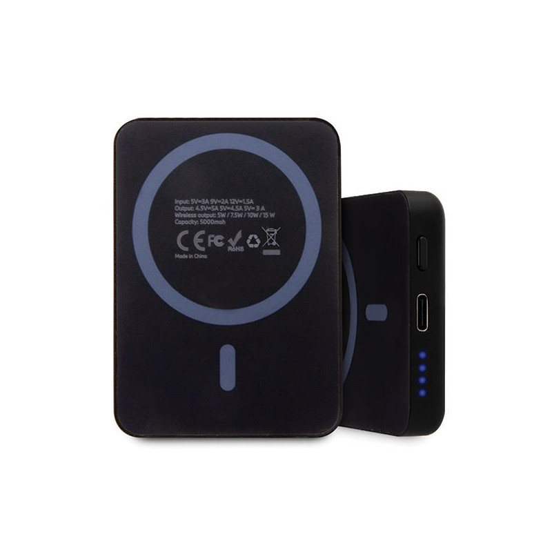 BMW M Collection MagSafe 15W 5000mAh indukcinis maitinimo blokas + laidas - juodas