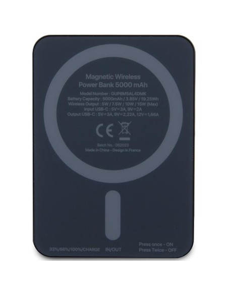 Powerbank Mercedes Stars Pattern MagSafe 15W 5000mAh - juoda Powerbank Mercedes Stars Pattern MagSafe 15W 5000mAh - juoda