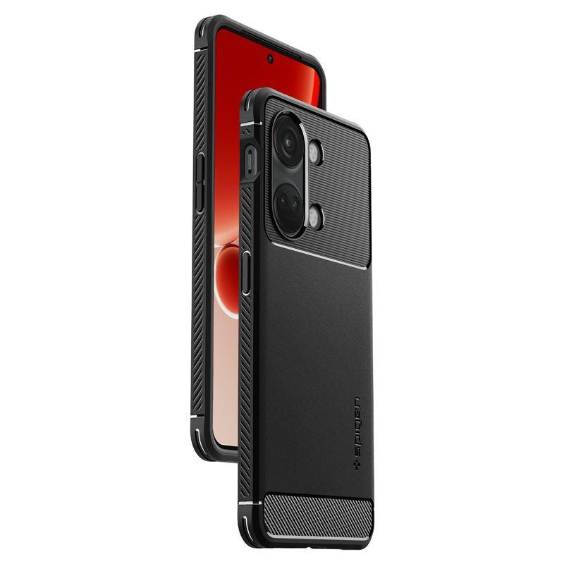 Spigen Rugged Armor dėklas, skirtas OnePlus Nord 3 5G - matinė juoda
