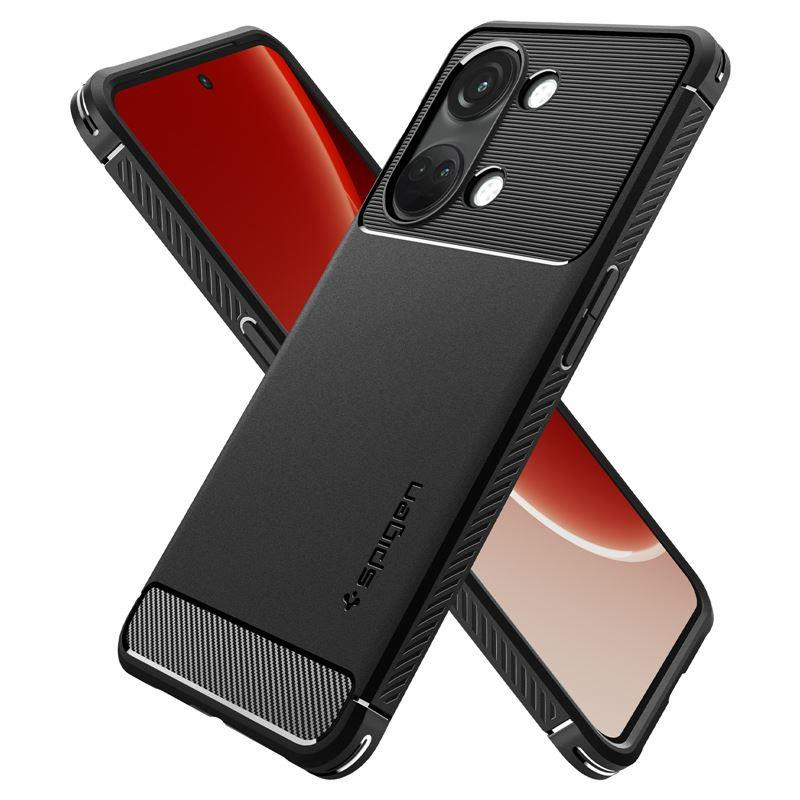 Spigen Rugged Armor dėklas, skirtas OnePlus Nord 3 5G - matinė juoda