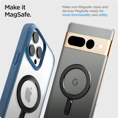 Spigen OneTap Ring Magnetinis dėklas su MagSafe - juodas Spigen OneTap Ring Magnetinis dėklas su MagSafe - juodas