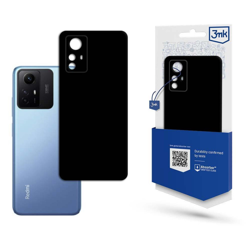 3mk matinis dėklas, skirtas Xiaomi Redmi Note 12s - juodas 3mk matinis dėklas, skirtas Xiaomi Redmi Note 12s - juodas