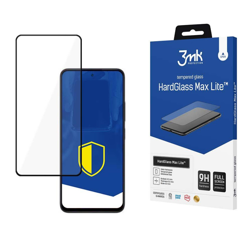 9H 3mk HardGlass Max Lite™ stiklas ant Poco M6 Pro 5G