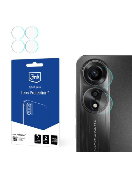 3mk Lens Protection™ hibridinis fotoaparato stiklas, skirtas Oppo A78 4G 3mk Lens Protection™ hibridinis fotoaparato stiklas, skirtas Oppo A78 4G