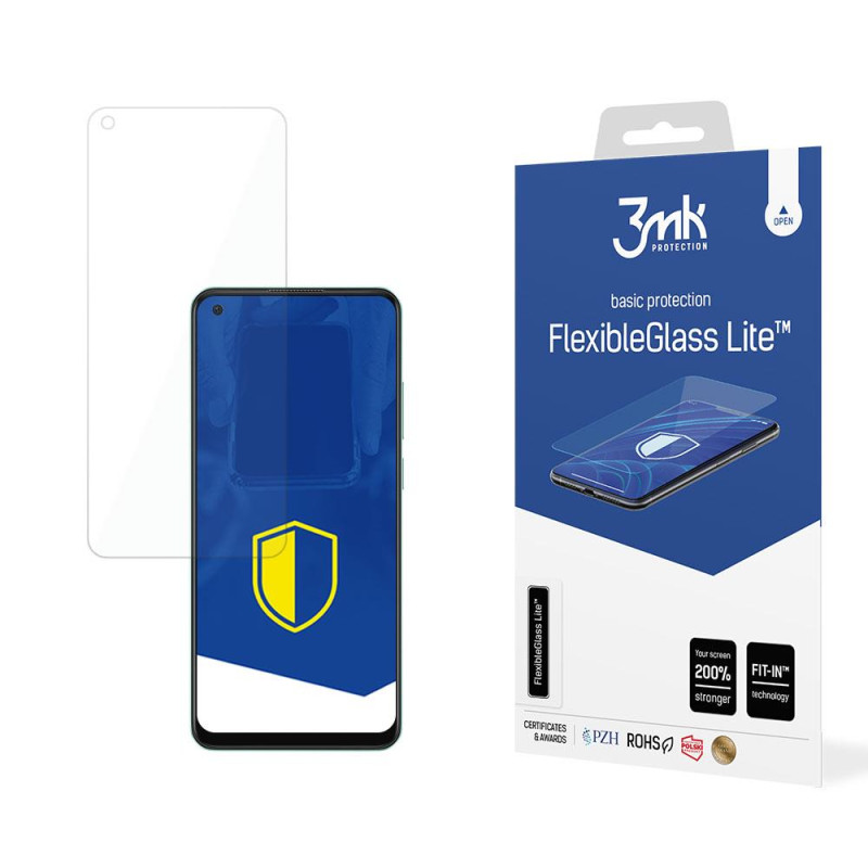 3mk FlexibleGlass Lite™ hibridinis stiklas ant Oppo A78 4G 3mk FlexibleGlass Lite™ hibridinis stiklas ant Oppo A78 4G