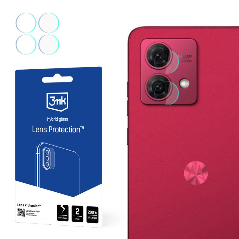 3mk Lens Protection™ hibridinis fotoaparato stiklas, skirtas Motorola Moto G84 5G