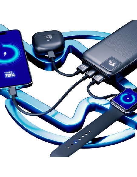 Powerbank 3mk PowerHouse 20000 mAh 2x USB-A 1x USB-C - juoda Powerbank 3mk PowerHouse 20000 mAh 2x USB-A 1x USB-C - juoda