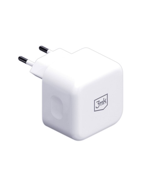 3mk Hyper Charger 35W 2x USB-C tinklo įkroviklis - baltas 3mk Hyper Charger 35W 2x USB-C tinklo įkroviklis - baltas