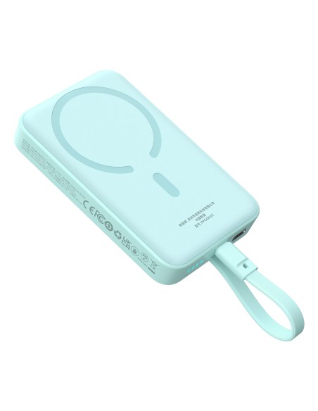 Baseus Magnetic Mini MagSafe 10000mAh 30W maitinimo blokas su įmontuotu USB-C laidu – mėlynas + Baseus Simple Series USB... Baseus Magnetic Mini MagSafe 10000mAh 30W maitinimo blokas su įmontuotu USB-C laidu – mėlynas + Baseus Simple Series USB...