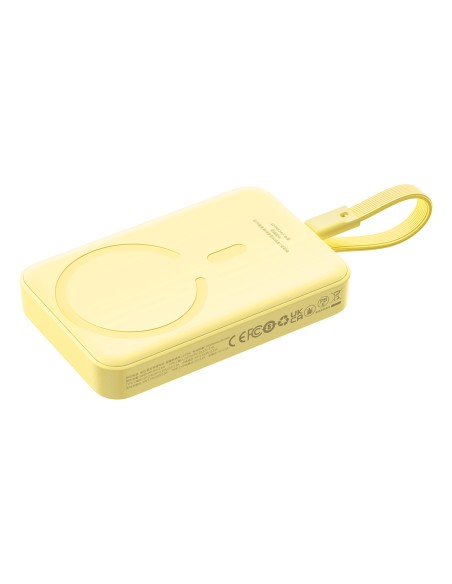 Baseus Magnetic Mini MagSafe 10000mAh 30W maitinimo blokas su įmontuotu USB-C laidu – geltonas + Baseus Simple Series US... Baseus Magnetic Mini MagSafe 10000mAh 30W maitinimo blokas su įmontuotu USB-C laidu – geltonas + Baseus Simple Series US...