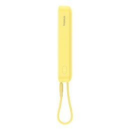 Baseus Magnetic Mini MagSafe 10000mAh 30W maitinimo blokas su įmontuotu USB-C laidu – geltonas + Baseus Simple Series US...