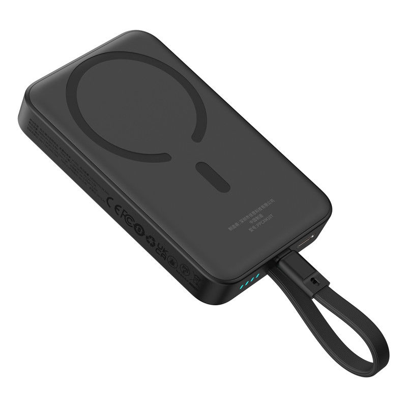 Baseus Magnetic Mini MagSafe 10000mAh 30W maitinimo blokas su įmontuotu USB-C laidu – juodas + Baseus Simple Series USB-... Baseus Magnetic Mini MagSafe 10000mAh 30W maitinimo blokas su įmontuotu USB-C laidu – juodas + Baseus Simple Series USB-...