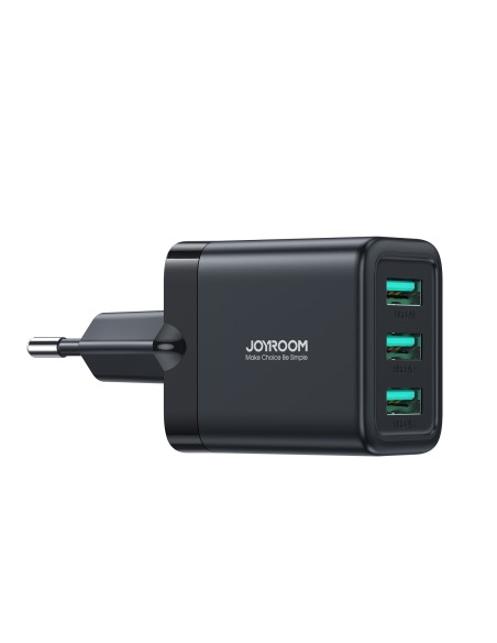 Joyroom JR-TCN02 3xUSB-A 17W 3.4A tinklo įkroviklis - juodas