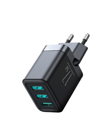 Joyroom JR-TCN02 3xUSB-A 17W 3.4A tinklo įkroviklis - juodas