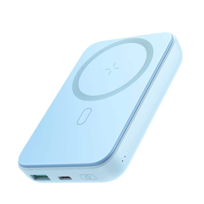 Joyroom JR-W020 20W 10000mAh MagSafe Powerbank + USB-A - USB-C 0,25 m laidas - šviesiai mėlynas