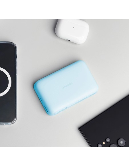 Joyroom JR-W020 20W 10000mAh MagSafe Powerbank + USB-A - USB-C 0,25 m laidas - šviesiai mėlynas Joyroom JR-W020 20W 10000mAh MagSafe Powerbank + USB-A - USB-C 0,25 m laidas - šviesiai mėlynas