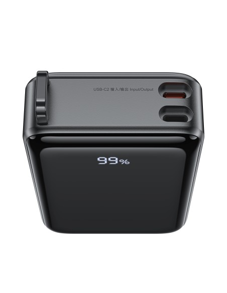 Acefast M4 PD 67W 20000mAh Powerbank su įmontuotu laidu - juodas Acefast M4 PD 67W 20000mAh Powerbank su įmontuotu laidu - juodas