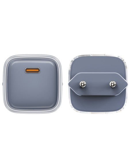 Acefast A53 PD 30W GaN USB-C įkroviklis su ekranu - pilkas