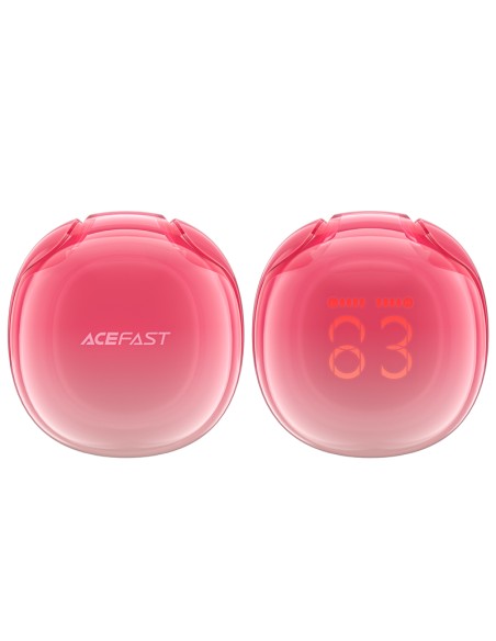 Acefast T9 Bluetooth 5.3 į ausis įdedamos belaidės ausinės – raudonos spalvos Acefast T9 Bluetooth 5.3 į ausis įdedamos belaidės ausinės – raudonos spalvos