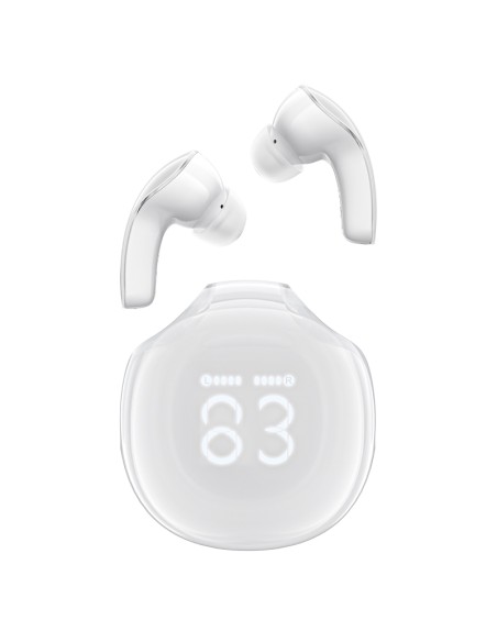 Acefast T9 Bluetooth 5.3 į ausis įdedamos belaidės ausinės – baltos Acefast T9 Bluetooth 5.3 į ausis įdedamos belaidės ausinės – baltos