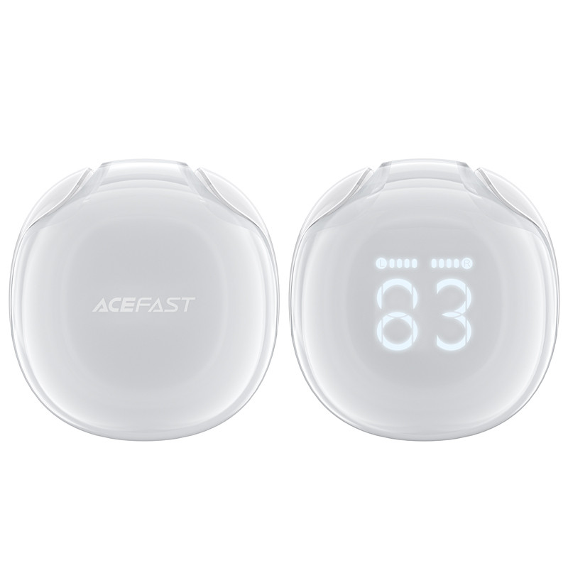 Acefast T9 Bluetooth 5.3 į ausis įdedamos belaidės ausinės – baltos