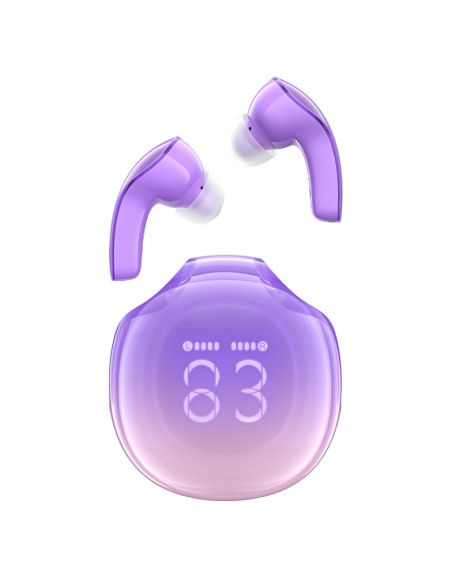 Acefast T9 Bluetooth 5.3 į ausis įdedamos belaidės ausinės – violetinės spalvos Acefast T9 Bluetooth 5.3 į ausis įdedamos belaidės ausinės – violetinės spalvos