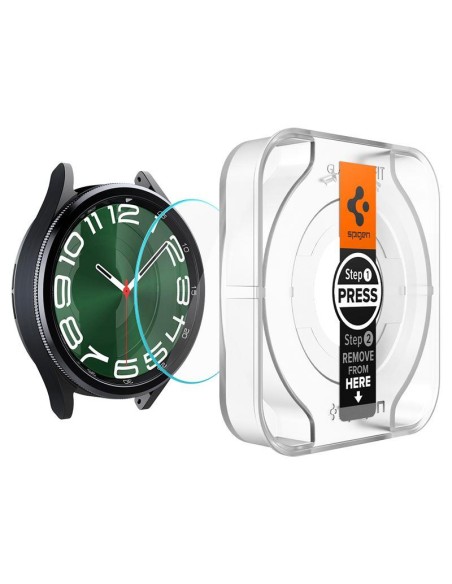 Spigen Glas.tR EZ Fit grūdintas stiklas, skirtas Samsung Galaxy Watch 6 Classic (47 mm) - 2 vnt. Spigen Glas.tR EZ Fit grūdintas stiklas, skirtas Samsung Galaxy Watch 6 Classic (47 mm) - 2 vnt.