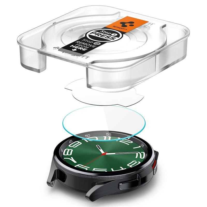 Spigen Glas.tR EZ Fit grūdintas stiklas, skirtas Samsung Galaxy Watch 6 Classic (47 mm) - 2 vnt.