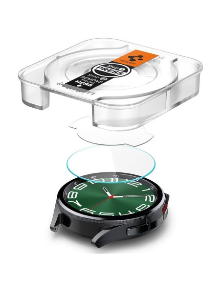 Spigen Glas.tR EZ Fit grūdintas stiklas, skirtas Samsung Galaxy Watch 6 Classic (47 mm) - 2 vnt. Spigen Glas.tR EZ Fit grūdintas stiklas, skirtas Samsung Galaxy Watch 6 Classic (47 mm) - 2 vnt.