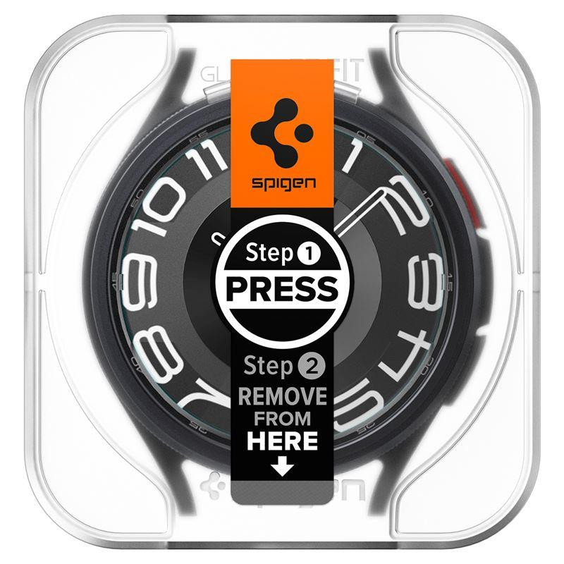Spigen Glas.tR EZ Fit grūdintas stiklas, skirtas Samsung Galaxy Watch 6 Classic (43 mm) - 2 vnt.