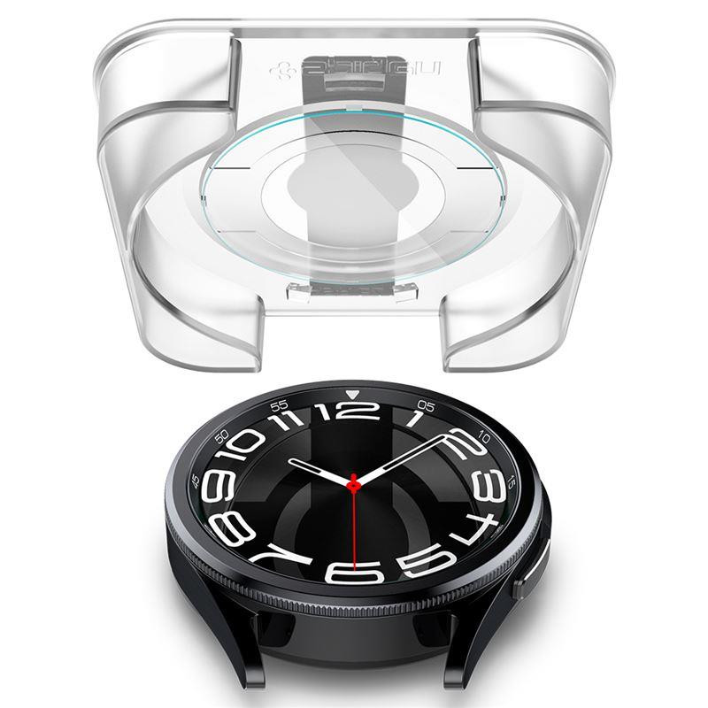 Spigen Glas.tR EZ Fit grūdintas stiklas, skirtas Samsung Galaxy Watch 6 Classic (43 mm) - 2 vnt.