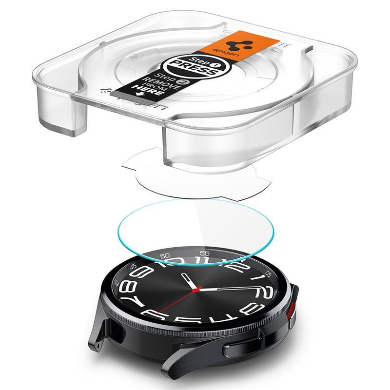 Spigen Glas.tR EZ Fit grūdintas stiklas, skirtas Samsung Galaxy Watch 6 Classic (43 mm) - 2 vnt.