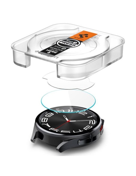 Spigen Glas.tR EZ Fit grūdintas stiklas, skirtas Samsung Galaxy Watch 6 Classic (43 mm) - 2 vnt. Spigen Glas.tR EZ Fit grūdintas stiklas, skirtas Samsung Galaxy Watch 6 Classic (43 mm) - 2 vnt.