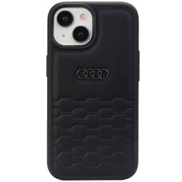 Audi GT Sintetinės odos dėklas iPhone 15 - juodas