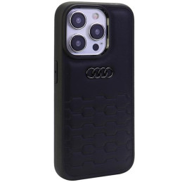 Audi GT Sintetinės odos dėklas iPhone 15 Pro Max - juodas