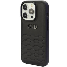 Audi GT Sintetinės odos dėklas iPhone 15 Pro Max - juodas
