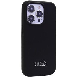 Audi silikoninis dėklas iPhone 15 Pro - juodas