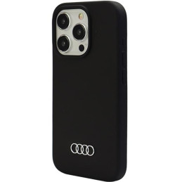 Audi silikoninis dėklas iPhone 15 Pro Max - juodas