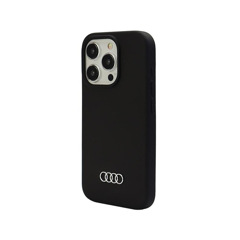 Audi silikoninis dėklas iPhone 15 Pro Max - juodas