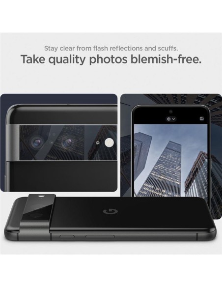 Spigen Glas.tR EZ Fit Optik Camera Protector for Google Pixel 8 - juoda 2 vnt. Spigen Glas.tR EZ Fit Optik Camera Protector for Google Pixel 8 - juoda 2 vnt.