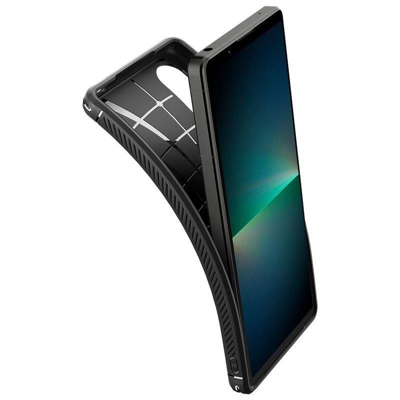 Spigen Rugged Armor dėklas, skirtas Sony Xperia 5 V - matinė juoda