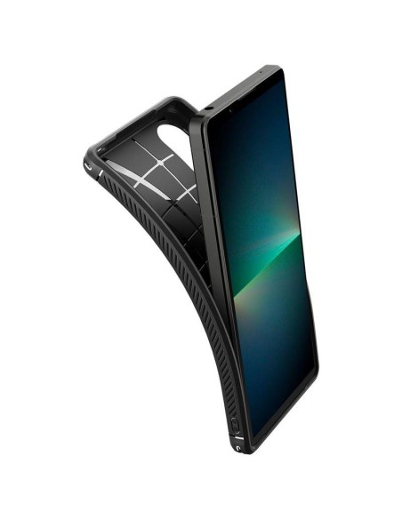 Spigen Rugged Armor dėklas, skirtas Sony Xperia 5 V - matinė juoda Spigen Rugged Armor dėklas, skirtas Sony Xperia 5 V - matinė juoda