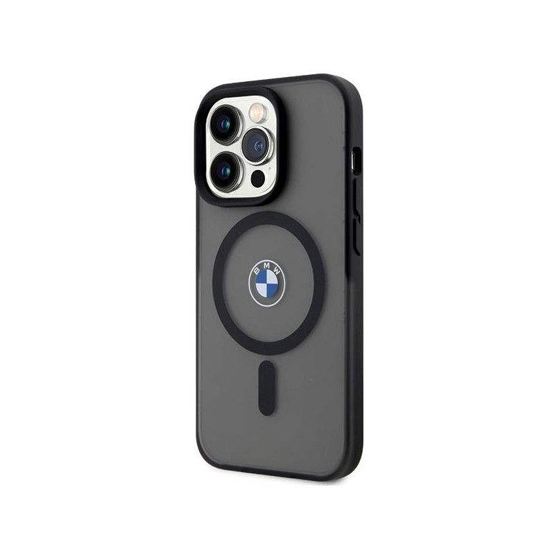 BMW IML Signature MagSafe dėklas iPhone 15 Pro - juodas