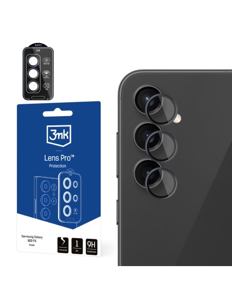 3mk Lens Protection Pro kameros dangtelis, skirtas Samsung Galaxy S23 FE - juodas 3mk Lens Protection Pro kameros dangtelis, skirtas Samsung Galaxy S23 FE - juodas