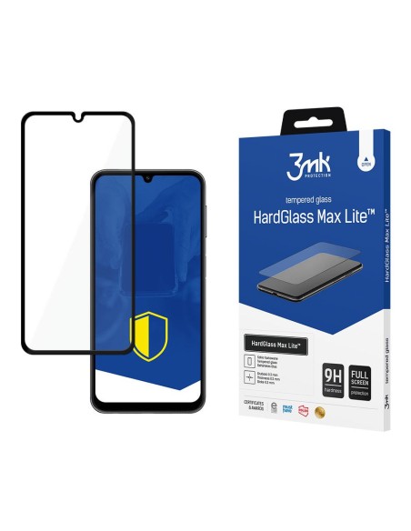 9H 3mk HardGlass Max Lite™ stiklas, skirtas Samsung Galaxy A25 5G 9H 3mk HardGlass Max Lite™ stiklas, skirtas Samsung Galaxy A25 5G