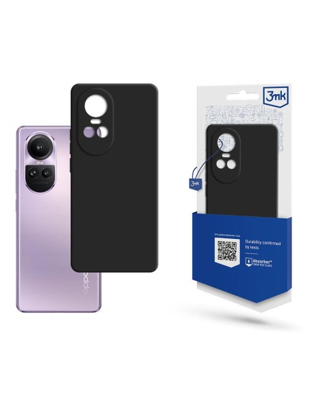 3mk matinis dėklas, skirtas Oppo Reno 10 (CPH2531) / Pro - juodas 3mk matinis dėklas, skirtas Oppo Reno 10 (CPH2531) / Pro - juodas