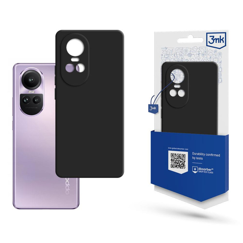 3mk matinis dėklas, skirtas Oppo Reno 10 Pro – juodas 3mk matinis dėklas, skirtas Oppo Reno 10 Pro – juodas